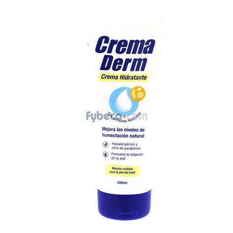 Crema Hidratante Crema Derm 200 Ml Frasco Fybeca