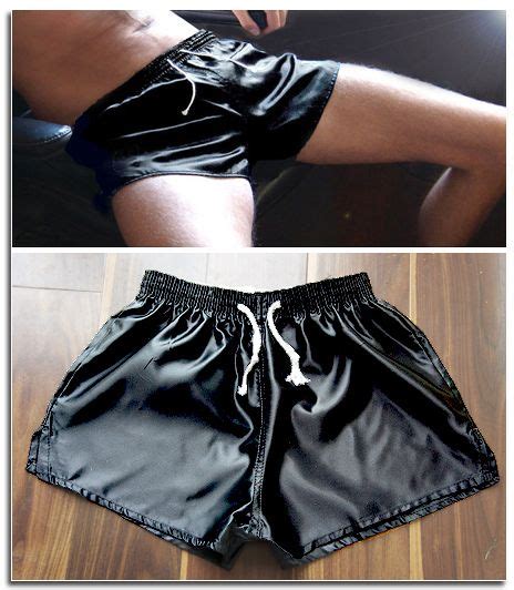 Shiny Satin Black Unlined Vintage Satin Nylon Shorts Sport Shorts Gym Shorts Womens Boy