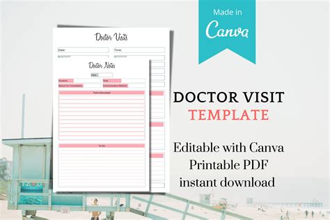 Printable Doctor Visit Form Template