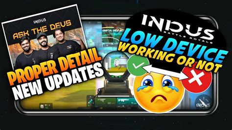 Low Device Work Or Not Indus Battle Royal Game New Updates