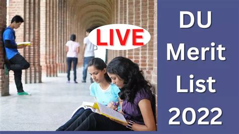 DU 1st Cut Off List 2022 DU Merit List 2022 Delhi University UG