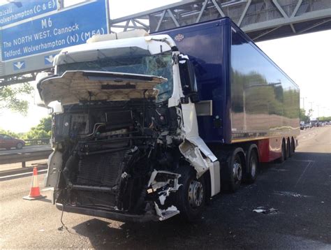 M6 Crash Seven Mile Delays After Lorry Crash Near Wednesbury Express