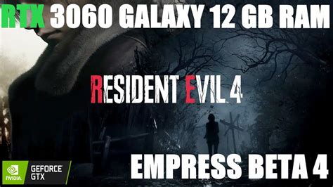 Resident Evil 4 REMAKE I Intel Core I5 11400f Rtx 3060 GALAXY 12Gb Ram