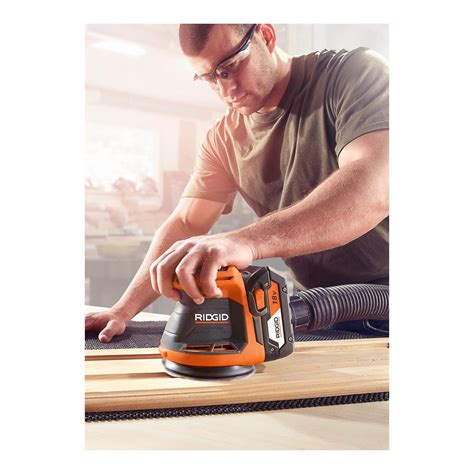 Ridgid Volt Cordless In Random Orbit Sander With Ah Lithium