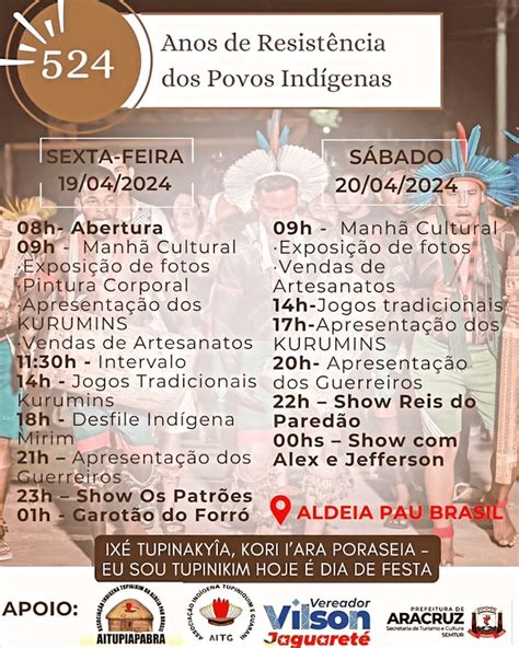 Festa De 524 Anos De Resistência Dos Povos Indígenas 24h Notícias