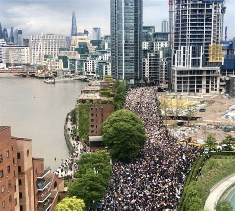 Boris Johnson Anti Racism Protests Subverted By Thuggery Bbc News