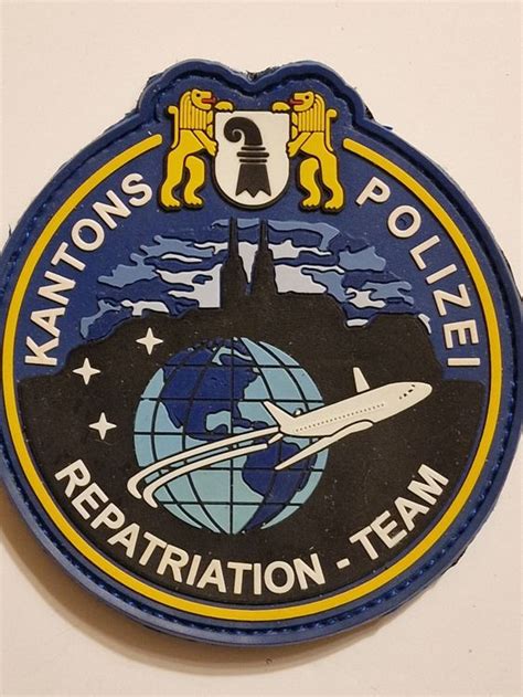 Polizei Badge Repatriation Team Basel Pvc Klett Kaufen Auf Ricardo