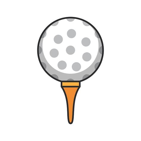 Premium Vector Golf Ball Vector Illustration Isolated On White Background