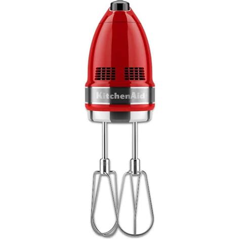 KitchenAid 7-Speed Empire Red Hand Mixer with Beater and Whisk ...