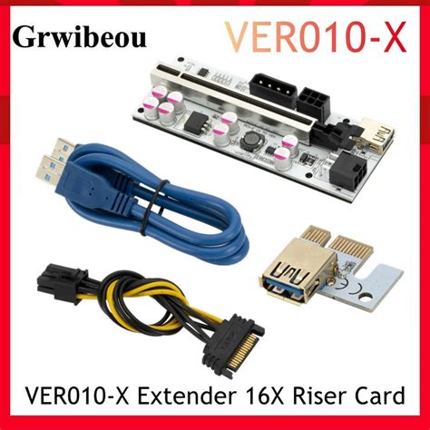 Grwibeou Ver X Usb Pci E Riser Ver Express X Extensor