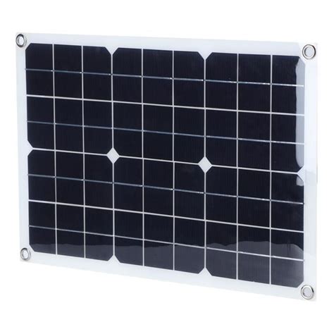 XIL Panneau Solaire en Silicium Monocristallin 20W 5V Extérieur