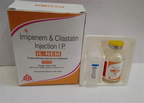 1000 Mg Allopathic Imipenem Cilastain Injection Ilnem Packaging