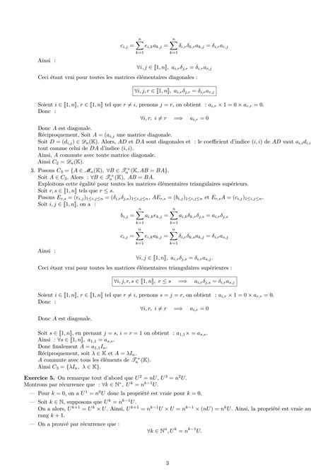 SOLUTION Td13 Matrices Correction Studypool