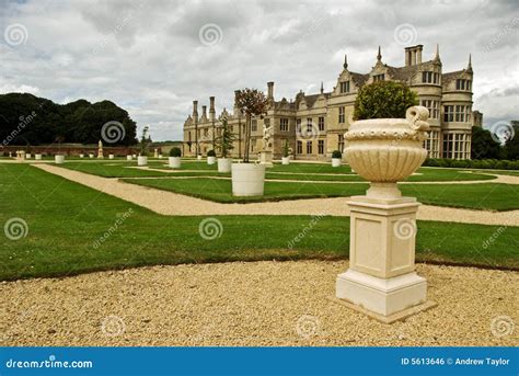 Elizabethan Mansion Garden Royalty-Free Stock Image | CartoonDealer.com ...