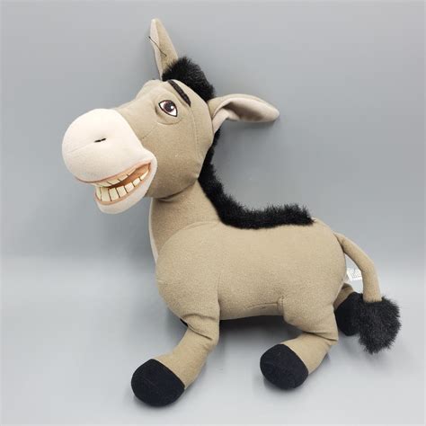 Shrek 2 Talking Donkey Plush Wise Crackin Hasbro Works Great Batteries