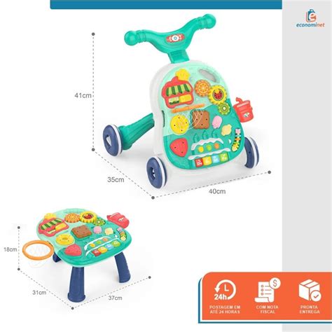 Andador Infantil De Empurrar - Andador Didatico de Empurrar Infantil 2 em 1 Meninos - Baby Style ...