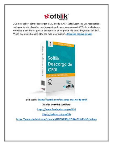 Descarga Masiva De Cfdi Softlik