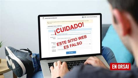 Cámara Nacional Electoral denuncia sitio web falso para consulta de