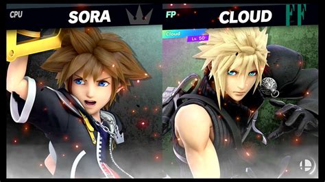 Super Smash Bros Ultimate Amiibo Fights Request 21513 Sora Vs Cloud