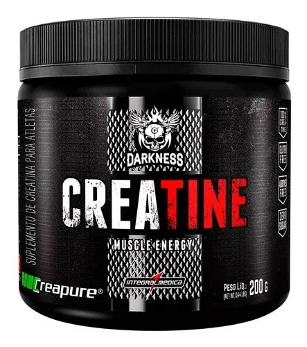 Creatina Creapure Darkness 200 G Integral Medica Masa De Sabor Sin