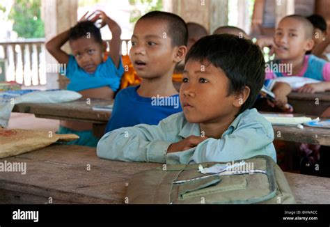 School Children In A Classroom At An Orphanage Near Siem Reap Cambodia