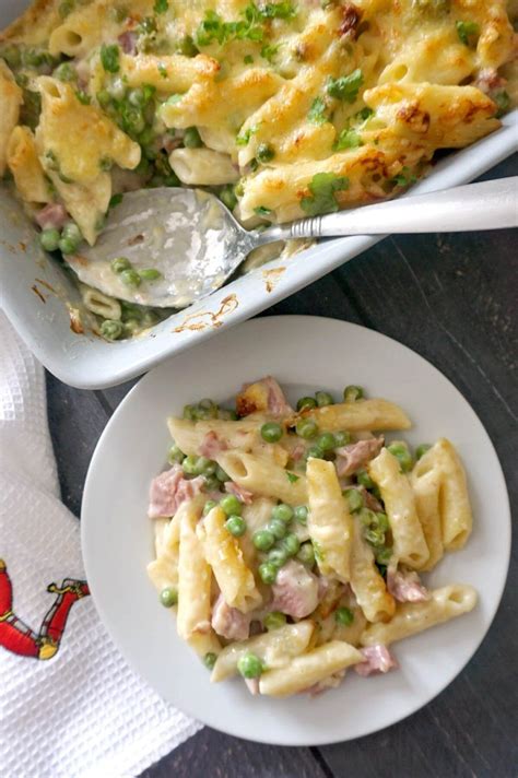 Cheesy Ham And Pea Pasta Bake A Delicious Dinner Recipe No Matter The