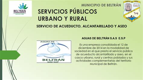 Beltr N Servicios P Blicos Urbano Y Rural