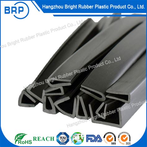 U Shape Rubber Strip Epdm Rubber Sealing Strip Extrusion Part China