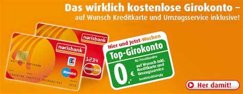 Norisbank Girokonto eröffnen 0 00 mit MasterCard SEHR GUT im Test