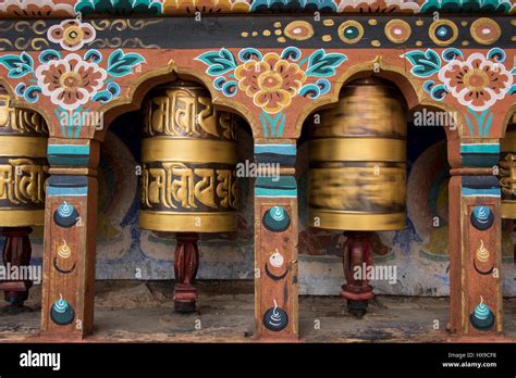 Bhutan Paro Capital Of Paro District Aka Dzongkhag Traditional