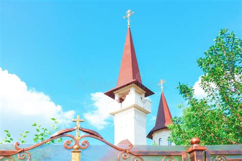 Church bell tower stock image. Image of cross, religious - 268677937