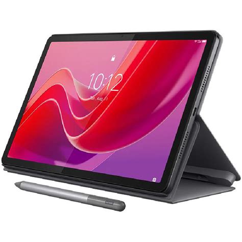 Lenovo Tab M Tablet G With Folio Case Cover Stylus Grey