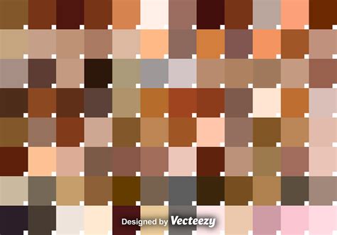 Vector Set Of Skin Tone Swatches 116135 Vector Art at Vecteezy