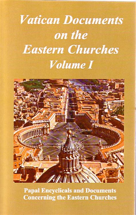 Vatican Documents on the Eastern Churches - Volume 1 - ECPubs