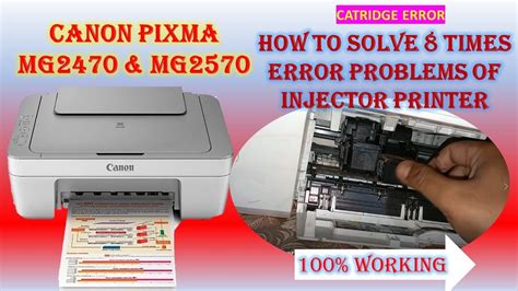 How To Solve 8 Time Blinking Error Of Canon Injector Printer Pixma Printer Light Flashing