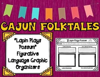 Cajun Folktales Lapin Plays Possum Figurative Language Graphic Organizers