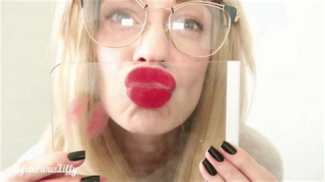 Red Lipstick On The Glass Wmv Hd Mysterious Lilly Clips4sale