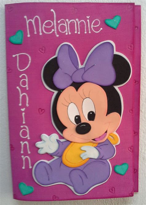 Carpeta Decorada En Foami Minnie Artes Em Eva Cadernos