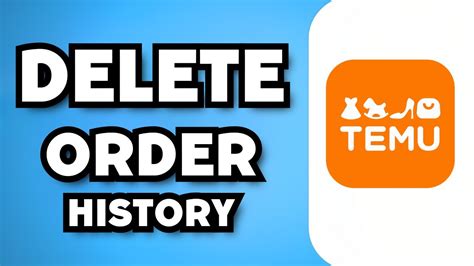 How To Delete Order History On Temu Guide Youtube