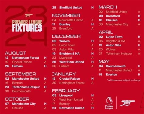 202324 Premier League Fixtures Released Full List And Key Dates For