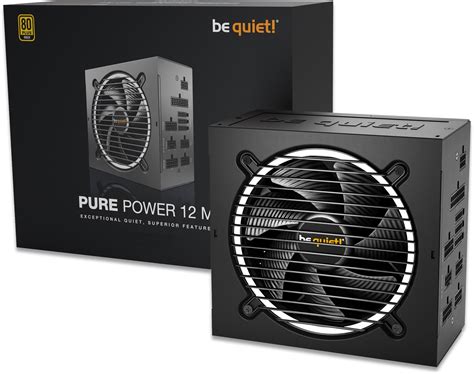 Be Quiet Pure Power 12 M 80 Gold Fully Modular ATX3 0 PSUs