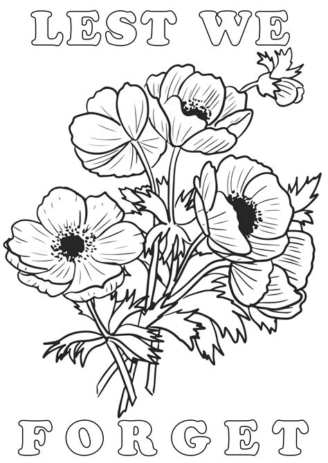 Remembrance Day Coloring Pages