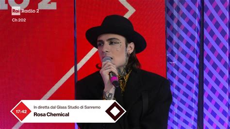 Rosa Chemical E Lundini Radio Speciale Sanremo Con Valerio Lundini