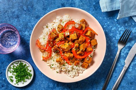 Basilikum Tofu Mit Fruchtiger Orangen Soja So E Rezept Hellofresh