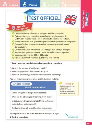 L Officiel Du Test Cambridge English Certificate De Cambridge