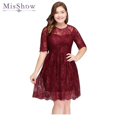 Short Prom Dresses 2019 Sexy Plus Size Prom Dress Gown Burgundy Cheap