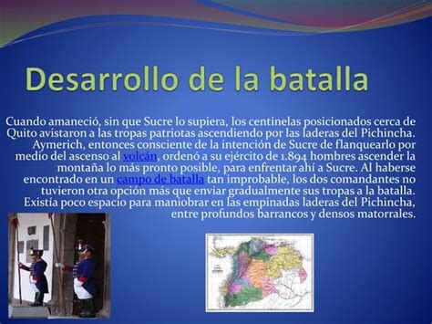 Batalla De Pichincha Ppt Descarga Gratuita