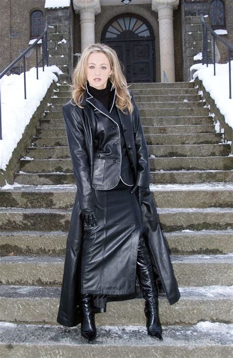 Long Leather Coat Mistresses Sexy Leather Outfits Leather Dresses Long Leather Coat