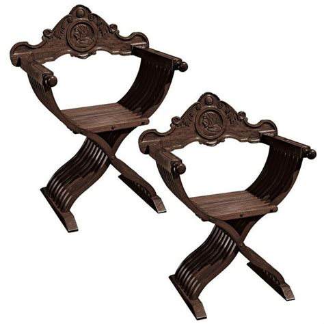 Design Toscano The Savonarola Chair Set Of Two