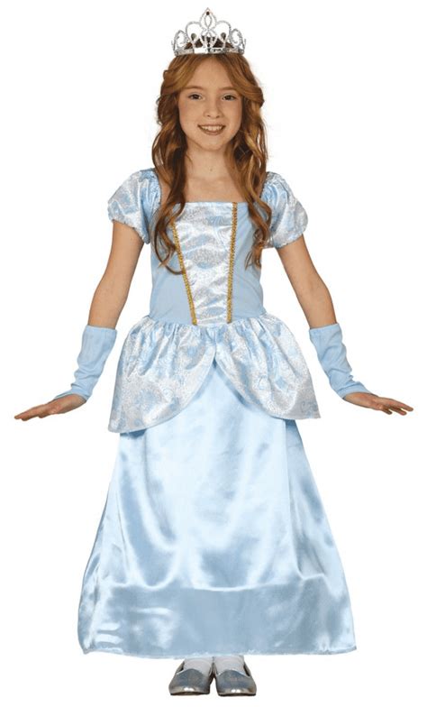 Girls Blue Princess Costume